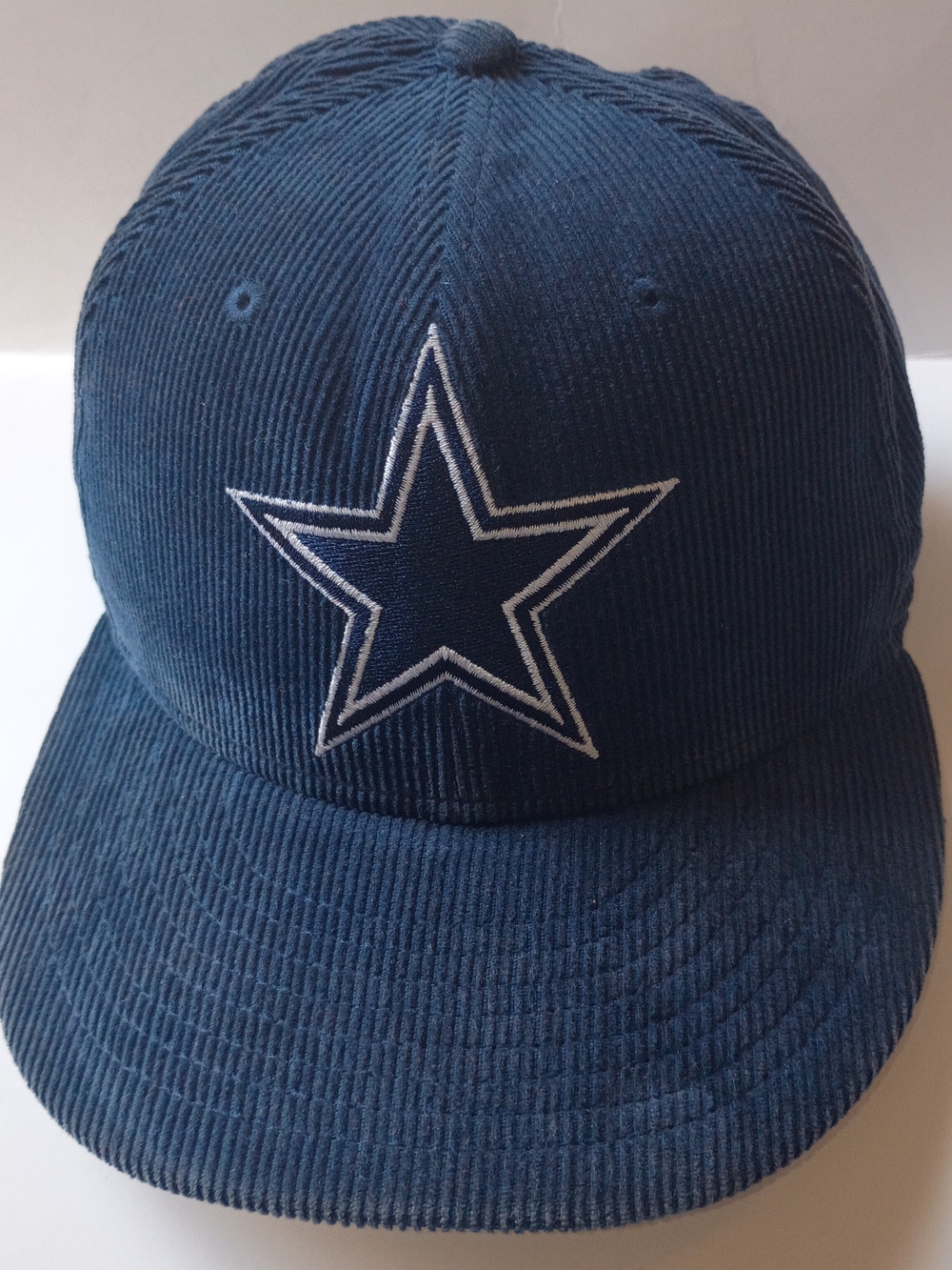 New Era Blue Corduroy Star Embroidered Men's Cap